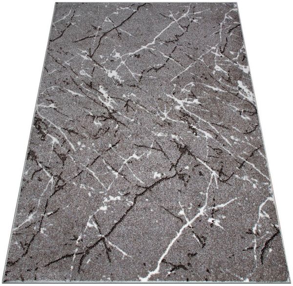 OTTO home Teppich Tjara, rechteckig, Höhe: 9 mm, Marmor-Design, mit besonders weichem Flor, Kurzflor, dichte Qualität