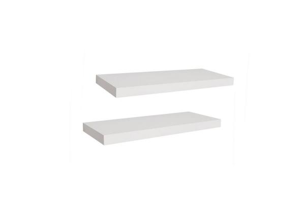 2 Stück Hochwertiges Wandboard Wandregal MDF PVC B60xH3,8xT23,5 cm