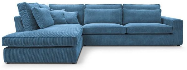 Beautysofa Ecksofa mit dekorativen Kissen PARMA, im modernes Design, klassische Polsterecke inklusive Wellenfedern