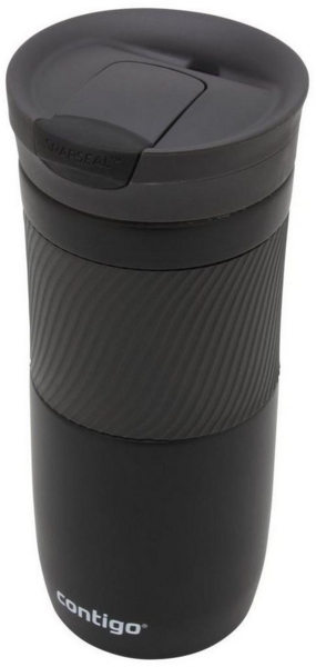 Contigo Thermobecher Byron Snapseal 470 ml Isolierbecher Kaffee-Becher Schwarz