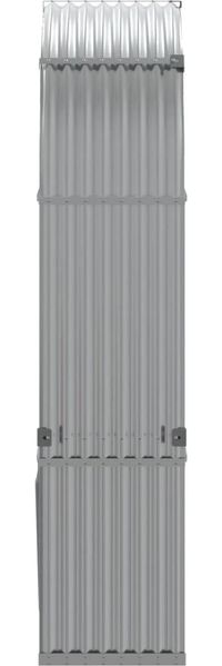 vidaXL Kaminholzunterstand Hellgrau 120x45x210 cm Verzinkter Stahl 364552 Bild 5