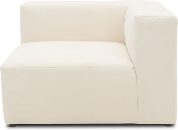 DOMO. collection Ecksessel 800013, Sessel, quadratisch mit gepolsterte Rückenlehne, Modul-Element, Sofa, Polsterecke, Eckcouch, Polstergarnitur 108 x 108 x 69 (BxTxH), natur