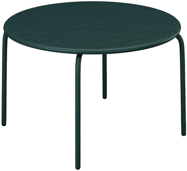 Vente-unique - MIRMANDE Garden dining set Metall Grün - B 110 cm x H 74 cm x L 110 cm