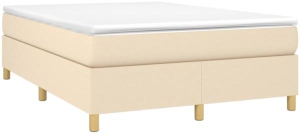 vidaXL Boxspringbettgestell Creme 140x200 cm Stoff 3120966 Bild 6