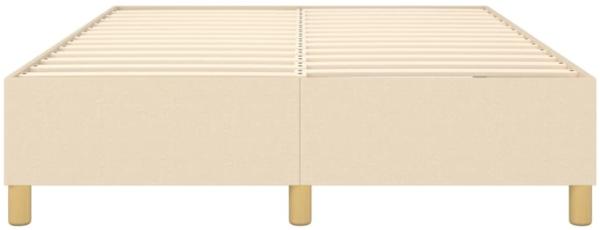 vidaXL Boxspringbettgestell Creme 140x200 cm Stoff 3120966 Bild 8