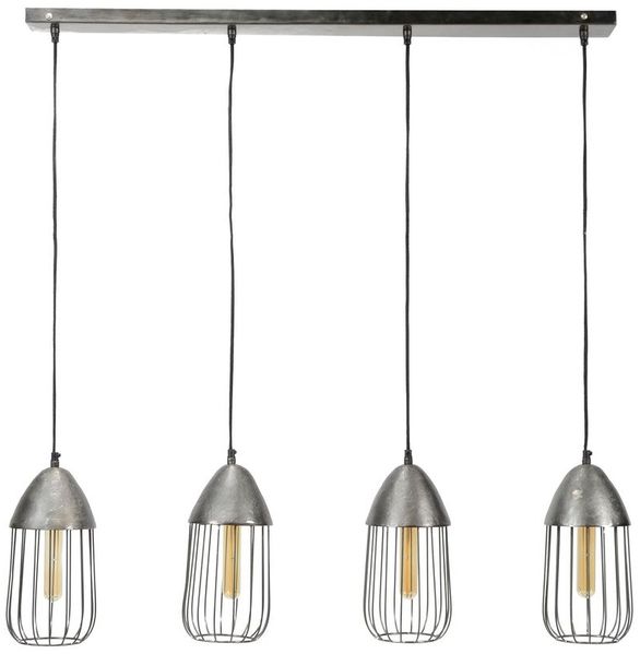 Hängeleuchte Pendelleuchte ANISSA 4-flammig Farbton Black Nickel