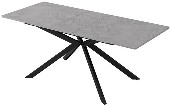 autolock Esstisch automatisch ausziehbarer Esstisch, Erweiterbarer Esstisch (150-180×70×75.5 cm), rechteckiger Esstisch, Kaffee-Freizeittisch, Kreuzbein-Design
