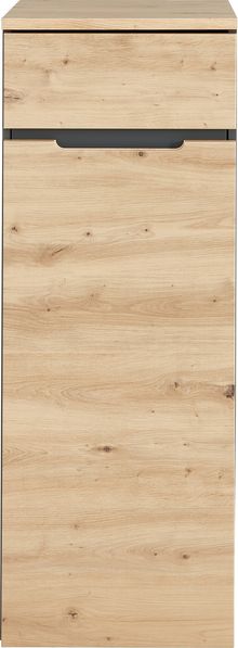 Aktenschrank >Memphis< in Artisan Eiche Dekor / Graphit - 45x122x38 (BxHxT)