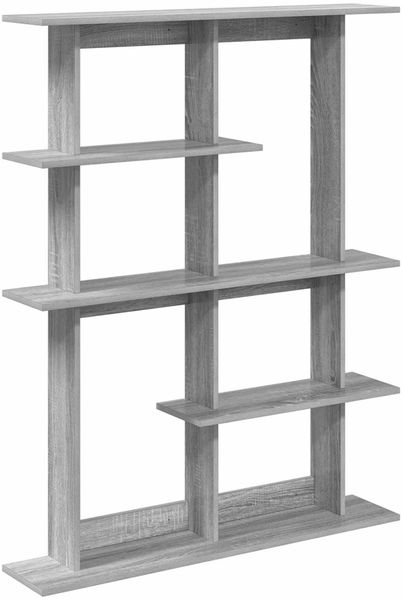 vidaXL Wandregal Grau Sonoma 102 x 20 x 130 cm Holzwerkstoff 8012057