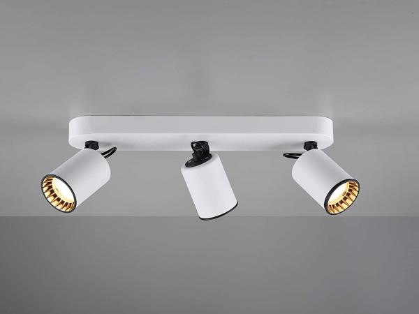 meineWunschleuchte LED Deckenstrahler, LED wechselbar, warmweiß, Decken-lampe minimalistisch über Kücheninsel, 3-flammig Breite 41cm