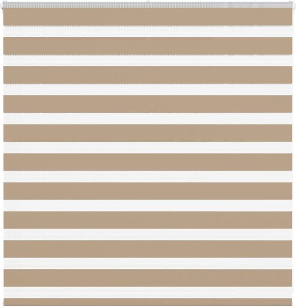 vidaXL Doppelrollo Sandbraun 150x100 cm Stoffbreite 145,9 cm Polyester 4014531
