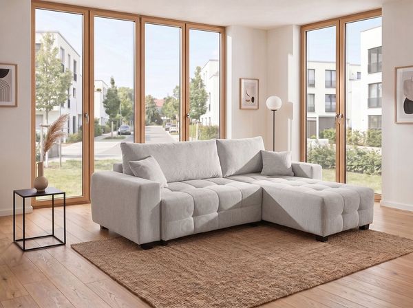 OTTO home Ecksofa Bella L-Form, B: 234 cm - OTTO. Verlässliche Qualität, Ecksofa,Schlaffunktion,Bonnelfederkern,Rückenkissen