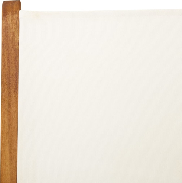 vidaXL Gartenstuhl Verstellbar 8 Stk. Cremeweiß Stoff und Massivholz 3214540 Bild 8