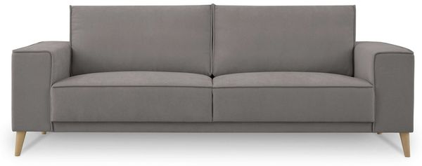 OTTO home 3-Sitzer Oland Skandi, weicher Chenille-Stoff, 224 cm, Wellenunterfederung, Skandi-Design, Massivholzfüße Bild 2
