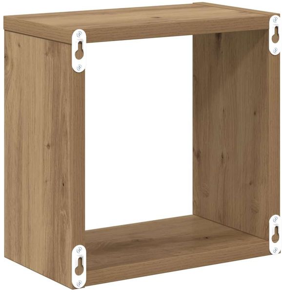 vidaXL Wandregale mit Regal 2 pcs Artisan-Eiche Holzwerkstoff 875178 Bild 8