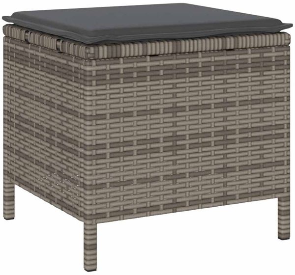 vidaXL Garten Essgruppe Grau Poly-Rattan 42007920 Bild 6