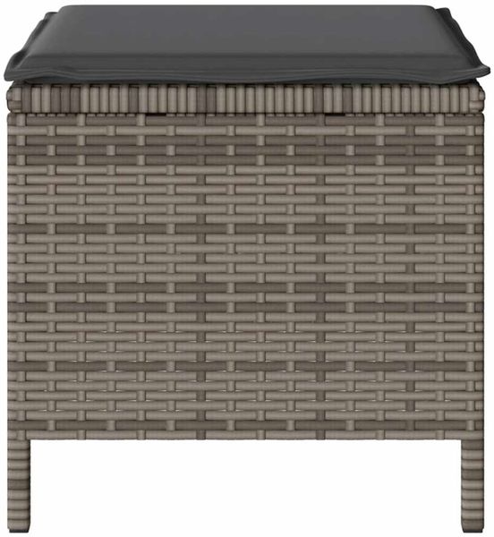 vidaXL Garten Essgruppe Grau Poly-Rattan 42007920 Bild 8