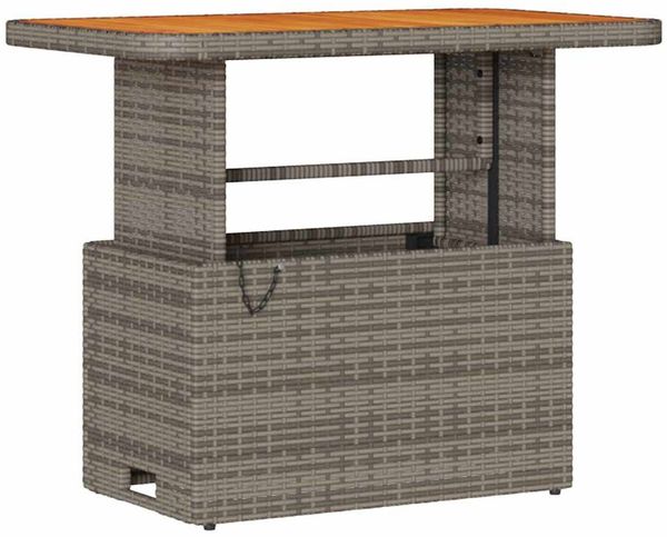 vidaXL Garten Essgruppe Grau Poly-Rattan 42007920 Bild 5