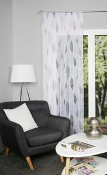 HOME WOHNIDEEN Gardine PAOLO, Kräuselband (1 St), halbtransparent, Voile, halbtransparent Bild 6