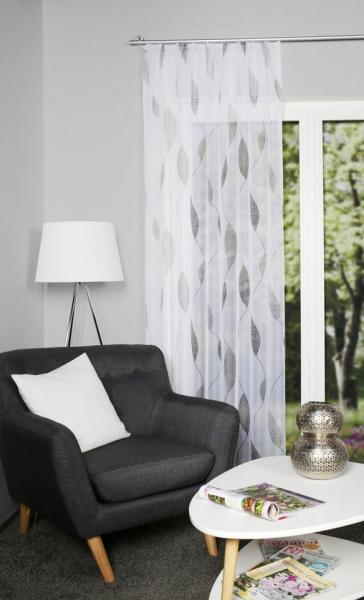 HOME WOHNIDEEN Gardine PAOLO, Kräuselband (1 St), halbtransparent, Voile, halbtransparent Bild 1