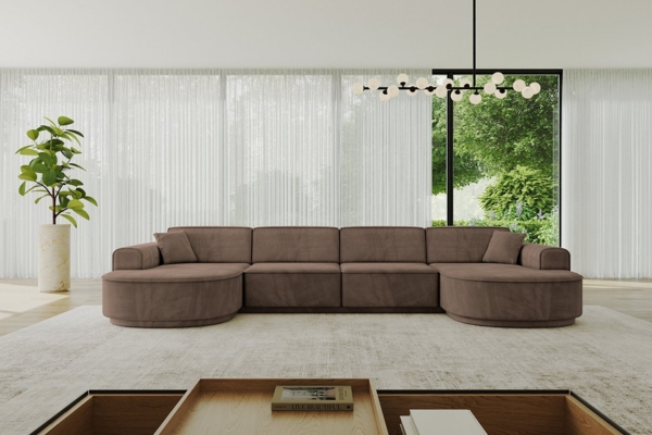 ALTDECOR Wohnlandschaft MARI-U2, Sofa Praktische Bequeme Funktionsecke Couch U-Form Eckcouch, Corner Sofa U-Form Vielseitige Sofa Wohnlandschaft Wohnzimmer
