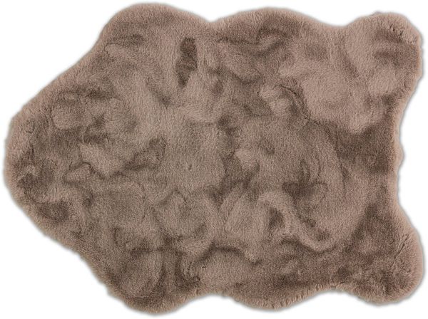 SCHÖNER WOHNEN-Kollektion Fellteppich Tender, fellförmig, Höhe: 26 mm, weich durch Microfaser, Kaninchenfell Haptik, Kunstfell, waschbar