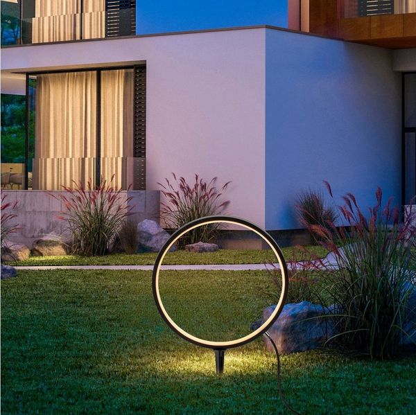 JUST LIGHT Gartenleuchte ZIRKULU, Ein-/Ausschalter, LED fest integriert, Warmweiß, LED, IP65