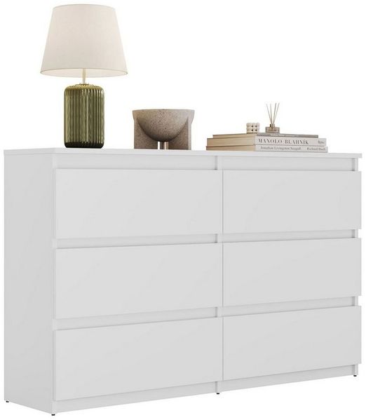 Lookway Kommode HANA M6– elegante Kommode mit geräumigen Schubladen, Breite: 120 cm und 140 cm