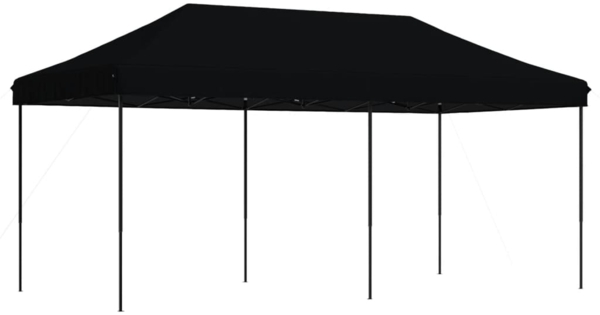 vidaXL Partyzelt Faltbar Pop-Up Schwarz 580x292x315 cm 4004942