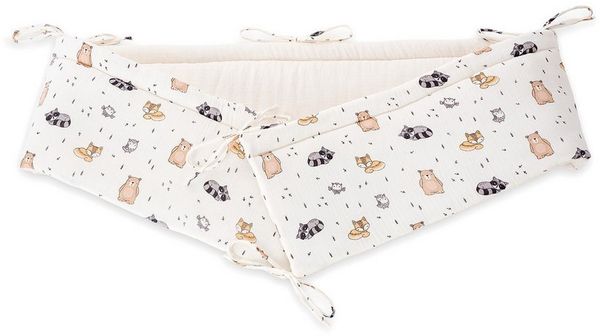 FabiMax Bettnestchen Musselin Nestchen für Beistellbetten Boxspring, 2in1 Wendedesign & klassisch, 100% Baumwolle, Made in EU