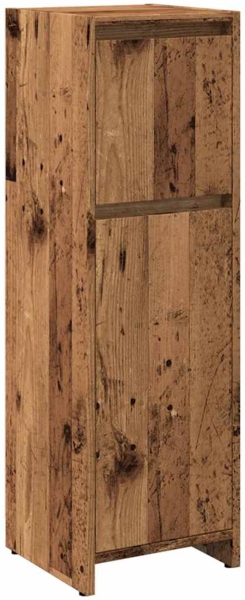 vidaXL Badschrank Altholz-Optik 30x30x95 cm Holzwerkstoff 856061