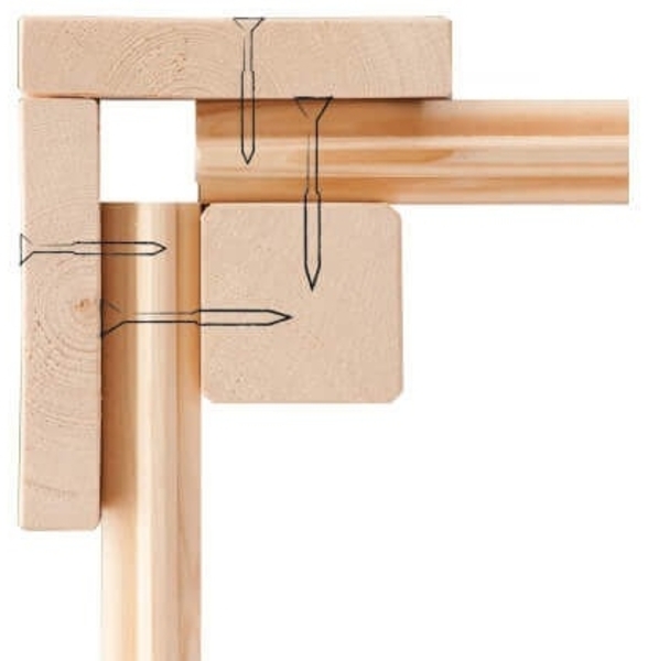 Karibu Gartenhaus 14 mm Merseburg 4 Gerätehaus mit Anbau 374 x 214 cm unbehandelt Bild 6