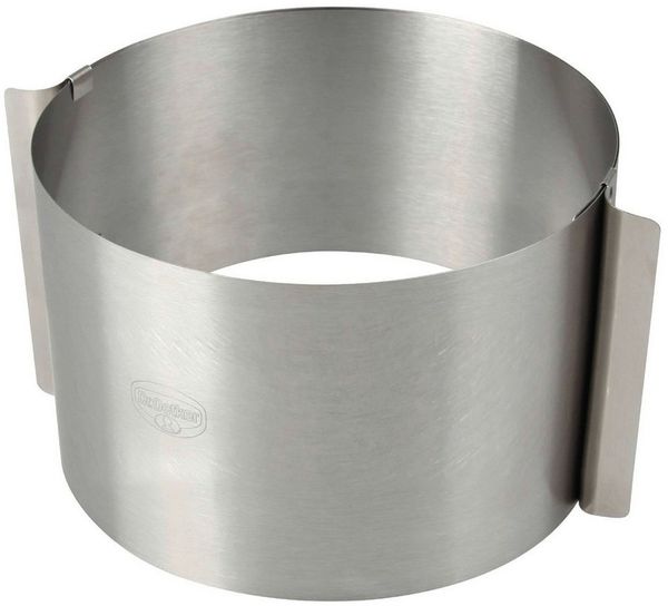 Dr. Oetker - Extra Hoch 15cm Torten- Back- Füll- Ring Edelstahl Ø 16-30cm (1912)