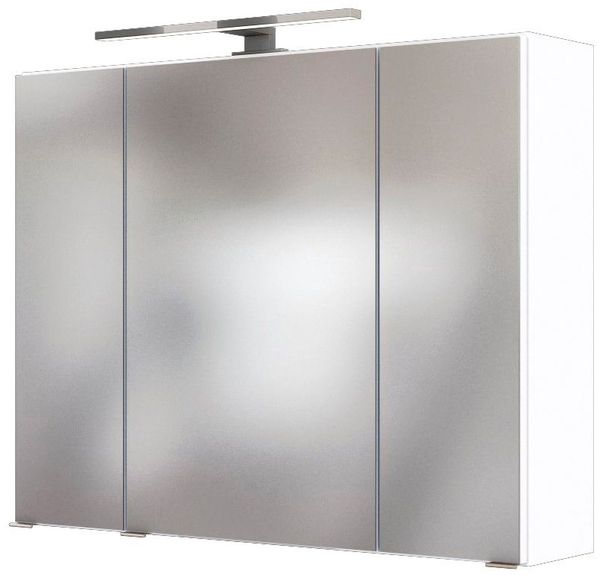 welltime Spiegelschrank Malibu Breite 80 cm, mit Spiegeltüren und Türendämpfern