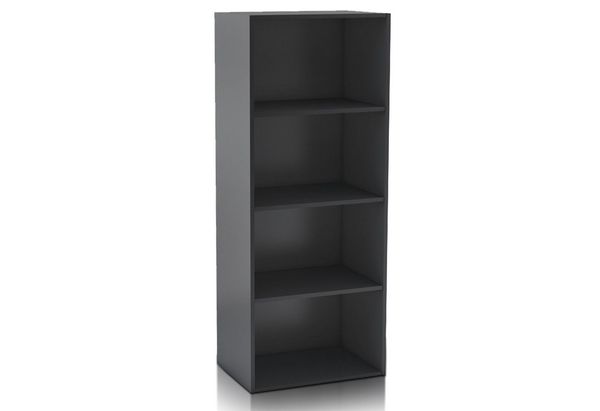 habeig Bücherregal Tube Bücherregal Standregal 4 Fächer Belastung Regalboden Standregal