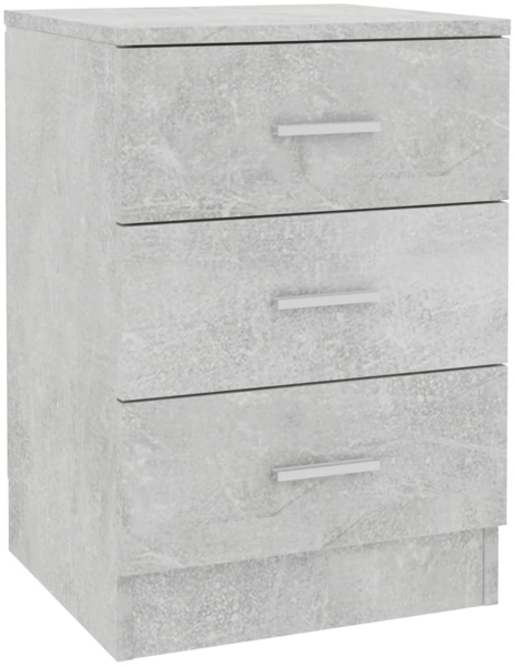 vidaXL Nachttisch Betongrau 38x35x56 cm Holzwerkstoff 800458