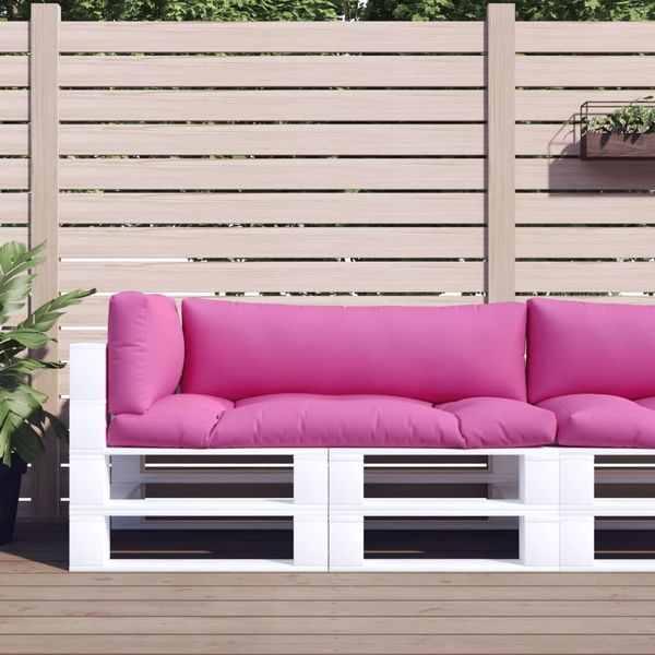 vidaXL Palettenkissen 3 Stk. Rosa Oxford-Gewebe 360964