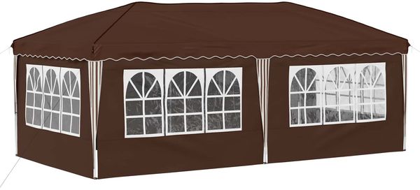 vidaXL Pop-up Partyzelt 575 x 288 x 245 cm Braun 42019808 Bild 8