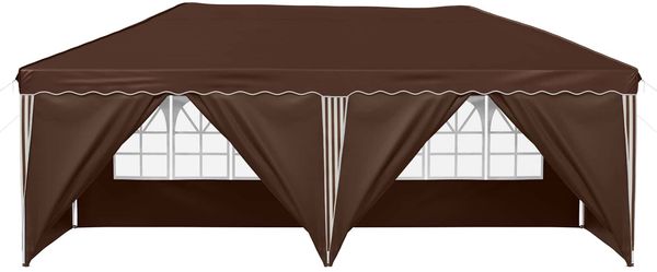 vidaXL Pop-up Partyzelt 575 x 288 x 245 cm Braun 42019808 Bild 6