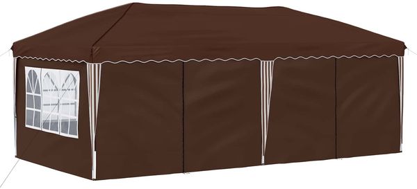 vidaXL Pop-up Partyzelt 575 x 288 x 245 cm Braun 42019808 Bild 4