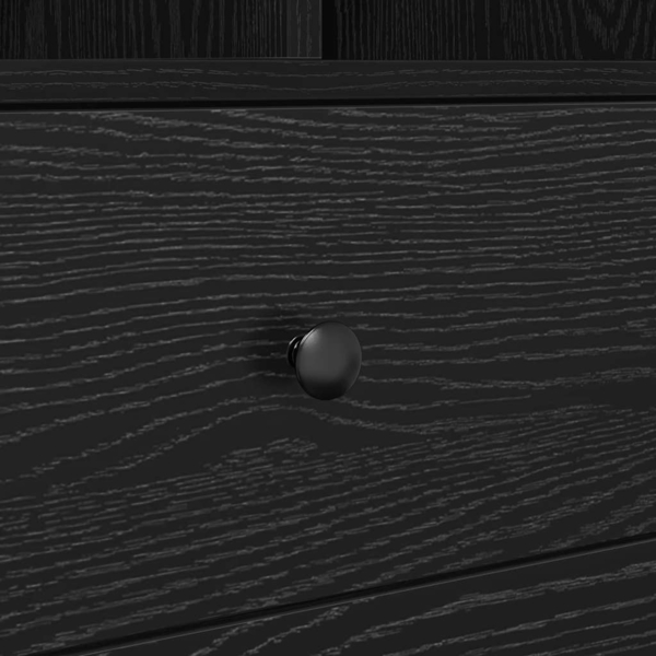 vidaXL Schreibtisch mit Stauraum mit Regal 2 pcs Schwarz Eichen-Optik 3337330 Bild 9