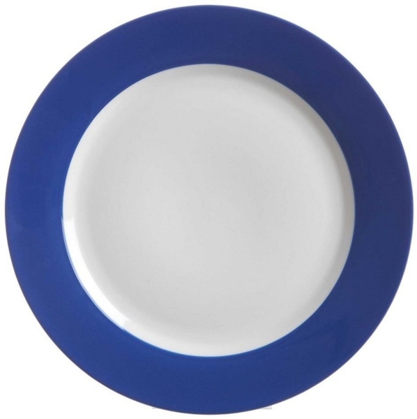 Ritzenhoff & Breker Doppio Teller Flach, Speiseteller, Essteller, Porzellan, Indigoblau, Ø 27 cm, 63875