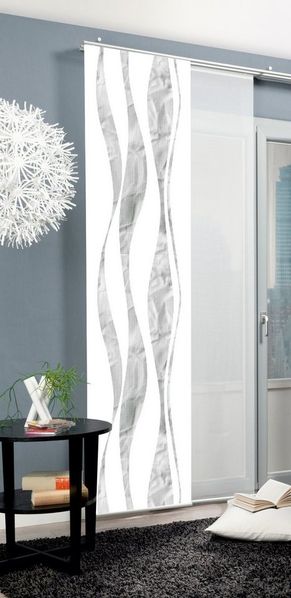 HOME WOHNIDEEN Schiebegardine SOEREN (1 St), Paneelwagen, blickdicht, SCHIEBEVORHANG,SEIDENOPTIK,DIGITALDRUCK