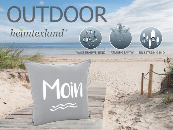 heimtexland Dekokissen Outdoorkissen Garten Deko Outdoor Kissen Maritim, schmutz- und wasserabweisend