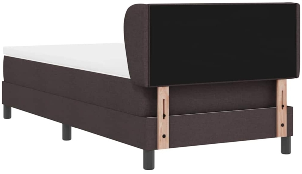 vidaXL Boxspringbett mit Matratze Dunkelbraun 80 x 200 cm Stoff 3339992 Bild 7