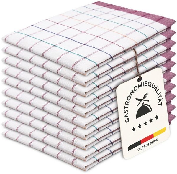 ZOLLNER Geschirrtuch, (Spar-Set, 10-tlg), 50 x 70 cm, 100% Baumwolle, vom Hotelwäschespezialisten