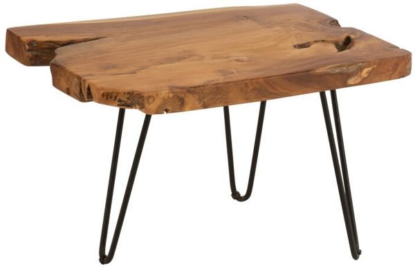 Beistelltisch Unregelmäßig Teakholz Braun