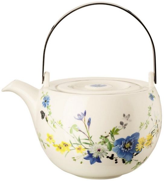 Rosenthal Teekanne Brillance Fleurs des Alpes Teekanne 6 P. 3tlg, Kannen