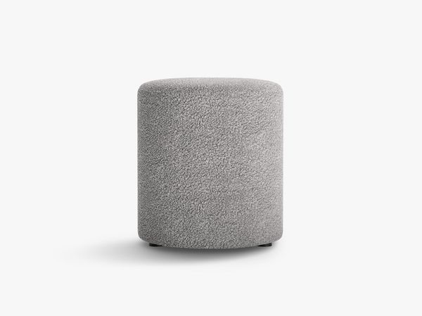 Micadoni Pouf Dia 40cm Boucle Rolf Hellgrau Bild 2