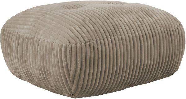 TRENDMANUFAKTUR Hocker Be Fluffy: Weicher Breitcord Bezugsstoff, perfekte Ergänzung zur Serie, Polsterhocker mit softem Sitzkomfort, moderner breiter Kedernaht